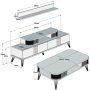 HANAH HOME Set za dnevnu sobu Eylul White - slika 5