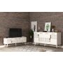 HANAH HOME Set za dnevnu sobu Moda White Gold - slika 1