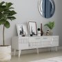 HANAH HOME Set za dnevnu sobu Moda White Silver - slika 3