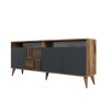 HANAH HOME Set za dnevnu sobu Milan 521 Walnut Anthracite - slika 2