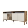 HANAH HOME Set za dnevnu sobu Milan 525 Walnut Cream - slika 2