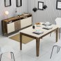 HANAH HOME Set za dnevnu sobu Milan 525 Walnut Cream - slika 1