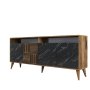 HANAH HOME Set za dnevnu sobu Milan 526 Walnut Black - slika 2