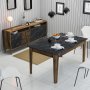 HANAH HOME Set za dnevnu sobu Milan 526 Walnut Black - slika 1