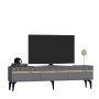 HANAH HOME Set za dnevnu sobu Defne Anthracite Gold - slika 5