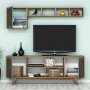 HANAH HOME Set za dnevnu sobu Inci Walnut Blue - slika 3