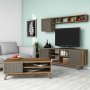 HANAH HOME Set za dnevnu sobu Inci Walnut Blue - slika 1