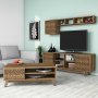 HANAH HOME Set za dnevnu sobu Inci Walnut - slika 1