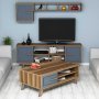 HANAH HOME Set za dnevnu sobu Ayla Walnut Blue - slika 2