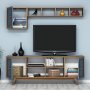 HANAH HOME Set za dnevnu sobu Ayla Walnut Blue - slika 3