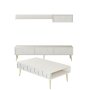 HANAH HOME Set za dnevnu sobu Lyon 3 Cream Gold - slika 4