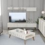 HANAH HOME Set za dnevnu sobu Lyon 3 Cream Walnut - slika 1