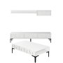 HANAH HOME Set za dnevnu sobu Lyon 3 White Black - slika 4