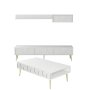 HANAH HOME Set za dnevnu sobu Lyon 3 White Gold - slika 4