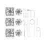 GAMDIAS Aeolus P2-1203 WH ARGB PWM 120mm set 3 ventilatora - slika 3