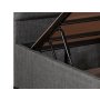 HANAH HOME Krevet Silver Grey (80 x 180) - slika 5