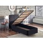 HANAH HOME Krevet Ela Single Black (90 x 190) - slika 2
