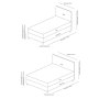 HANAH HOME Krevet Safir 90 x 190 Brown - slika 4