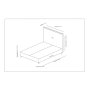 HANAH HOME Krevet Sonata 90 x 190 Anthracite - slika 2