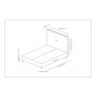 HANAH HOME Krevet Sonata 120 x 200 Anthracite - slika 2