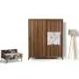 HANAH HOME Ormar Pasific Home Fuga 190 Walnut - slika 1