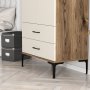 HANAH HOME Ormar Kumsal T Walnut Cream - slika 4