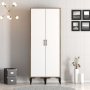 HANAH HOME Ormar Kumsal SS Walnut White - slika 1