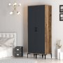HANAH HOME Ormar Kumsal SS Walnut Anthracite - slika 3