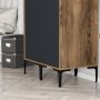 HANAH HOME Ormar Kumsal SS Walnut Anthracite - slika 4