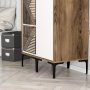 HANAH HOME Ormar Kumsal PS Walnut White - slika 4