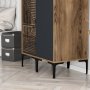 HANAH HOME Ormar Kumsal PS Walnut Anthracite - slika 4