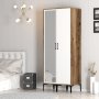 HANAH HOME Ormar Kumsal RS Walnut White - slika 3