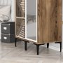 HANAH HOME Ormar Kumsal PR Walnut White - slika 4