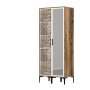 HANAH HOME Ormar Kumsal PR Walnut White - slika 5