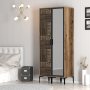 HANAH HOME Ormar Kumsal PR Walnut Anthracite - slika 3