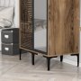 HANAH HOME Ormar Kumsal PR Walnut Anthracite - slika 4