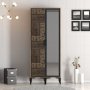 HANAH HOME Ormar Kumsal PR Walnut Anthracite - slika 1