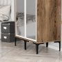 HANAH HOME Ormar Kumsal RR Walnut White - slika 4
