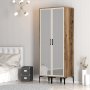 HANAH HOME Ormar Kumsal RR Walnut Cream - slika 3