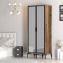 HANAH HOME Ormar Kumsal RR Walnut Anthracite - slika 3