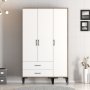 HANAH HOME Ormar Kumsal ST Walnut White - slika 2