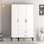 HANAH HOME Ormar Kumsal ST Walnut White - slika 1