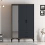 HANAH HOME Ormar Kumsal RT Walnut Anthracite - slika 1