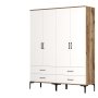 HANAH HOME Ormar Kumsal TT Walnut White - slika 5