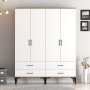 HANAH HOME Ormar Kumsal TT Walnut White - slika 1