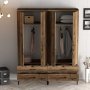 HANAH HOME Ormar Kumsal TT Walnut - slika 2