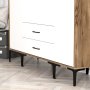 HANAH HOME Ormar Kumsal STS Walnut White - slika 4
