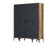 HANAH HOME Ormar Kumsal STS Walnut Anthracite - slika 5