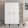HANAH HOME Ormar Kumsal STP White - slika 1
