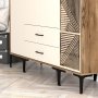 HANAH HOME Ormar Kumsal STP Walnut Cream - slika 4